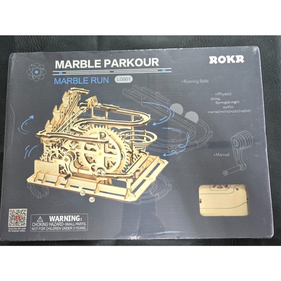 ROKR Marble Parkour Marble Run 3D Wooden Puzzle LG501 Physics Game Educational - Picture 1 of 5